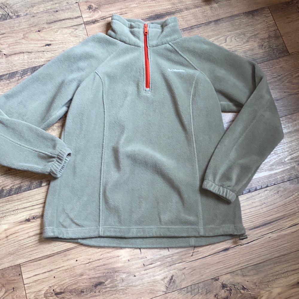 Columbia Fleece Quarter Zip Pullover LARGE